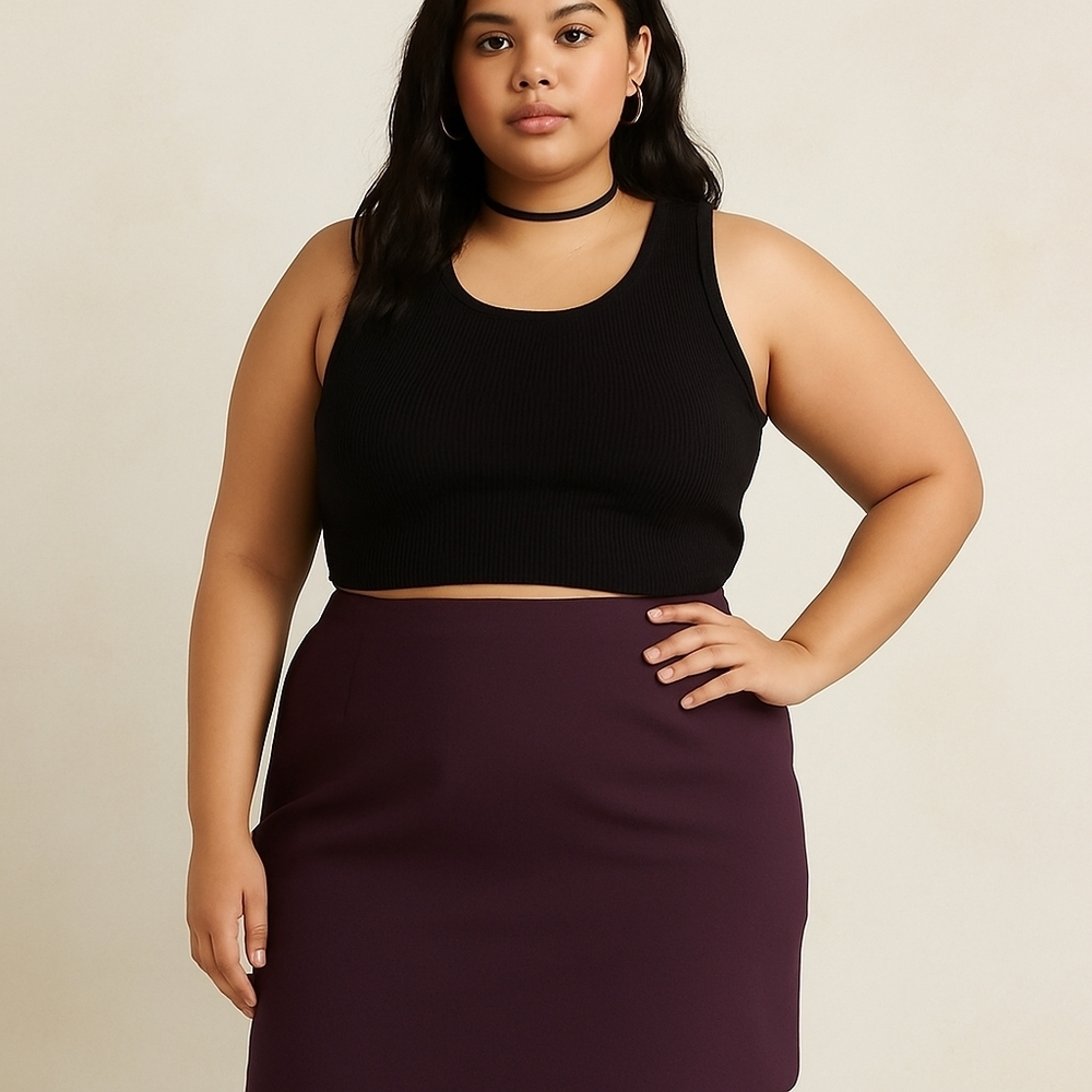 Jones New York Dark Purple Pencil Skirt – Size 24W